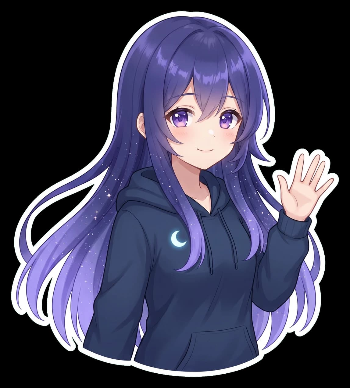 Luna, the CodeRV chat assistant, waving hello